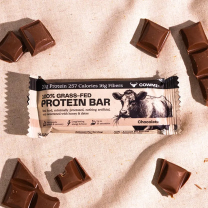 100% Grasgevoerde Eiwitreep – Chocolade