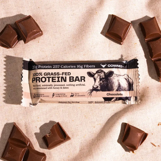 100% Grasgevoerde Eiwitreep – Chocolade