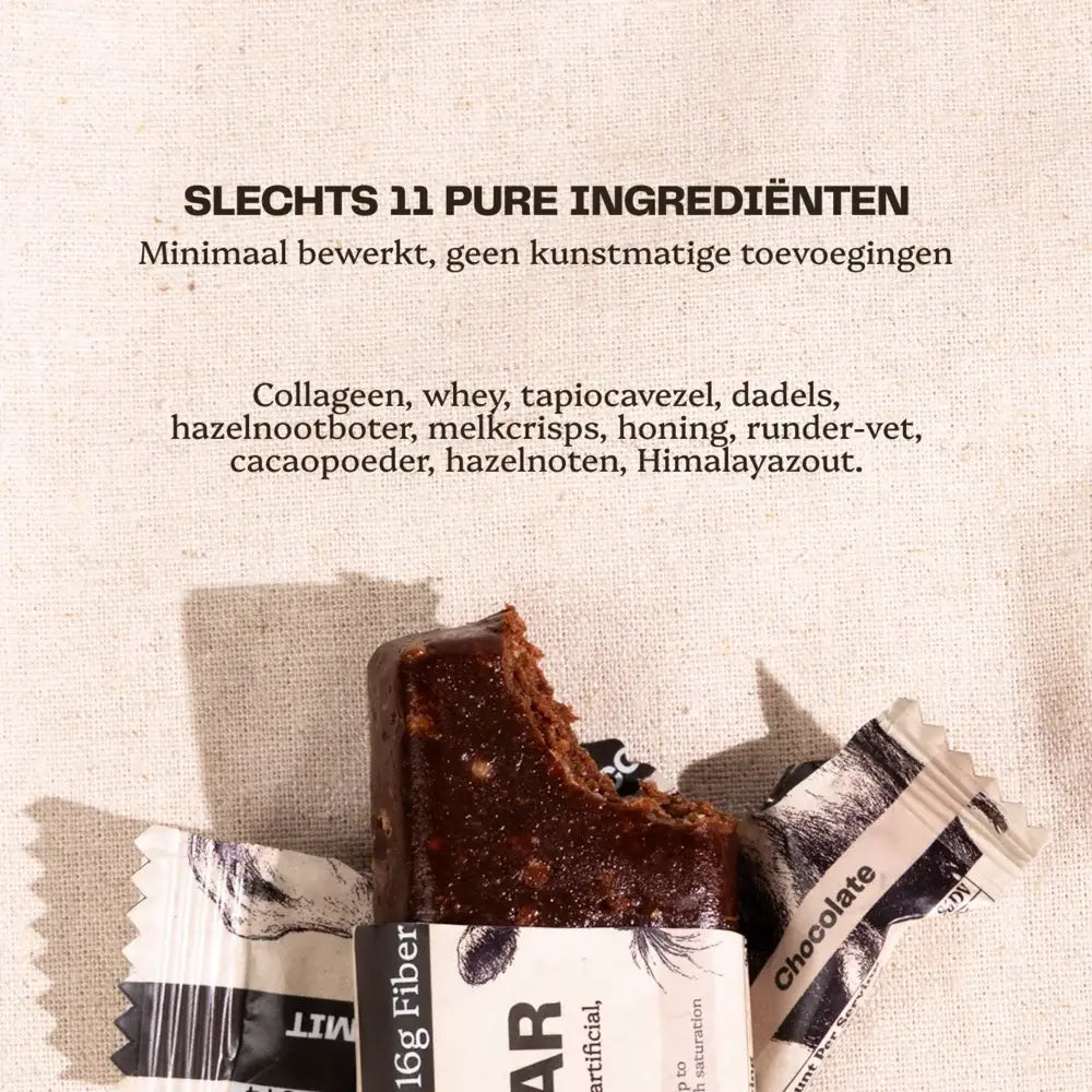 100% Grasgevoerde Eiwitreep – Chocolade