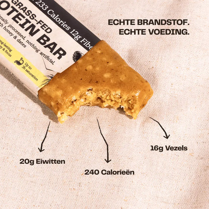 100% Grasgevoerde Eiwitreep – Vanille