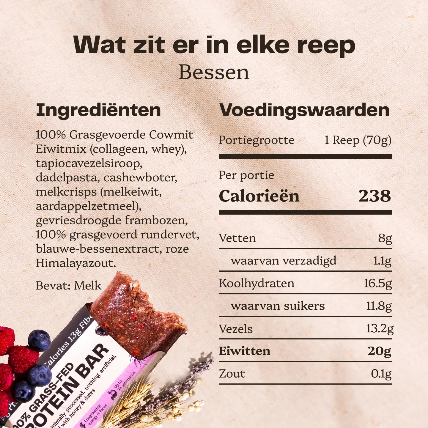 100% Grasgevoerde Eiwitreep - Variatiebox