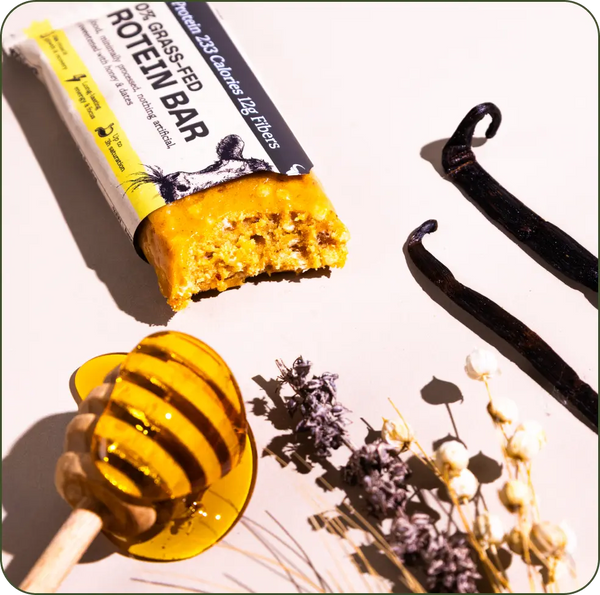 100% Grasgevoerde Eiwitreep – Vanille