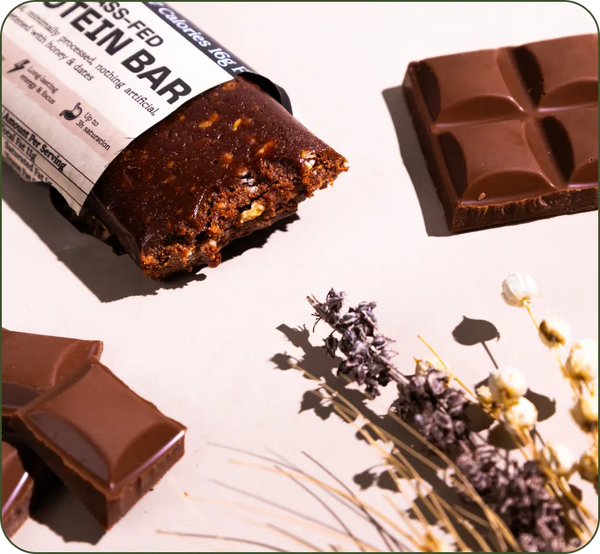 100% Grasgevoerde Eiwitreep – Chocolade