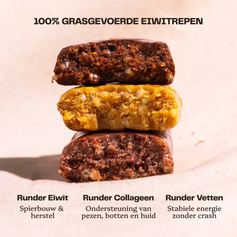 100% Grasgevoerde Eiwitreep - Variatiebox